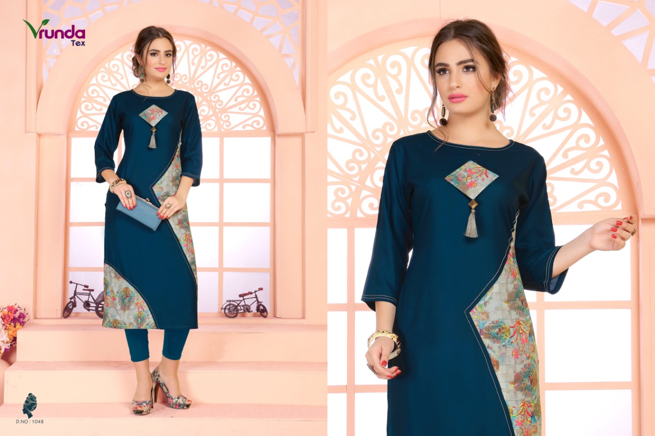 Victoria By Vrunda Tex 1041 To 1408 Beautiful Stylish Fancy Colorful Casual Wear & Ethnic Wear & Ready To Wear Heavy Rayon Printed Kurtis At Wholesale Price