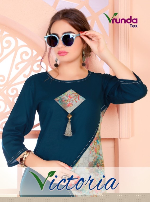 Victoria By Vrunda Tex 1041 To 1408 Beautiful Stylish Fancy Colorful Casual Wear & Ethnic Wear & Ready To Wear Heavy Rayon Printed Kurtis At Wholesale Price