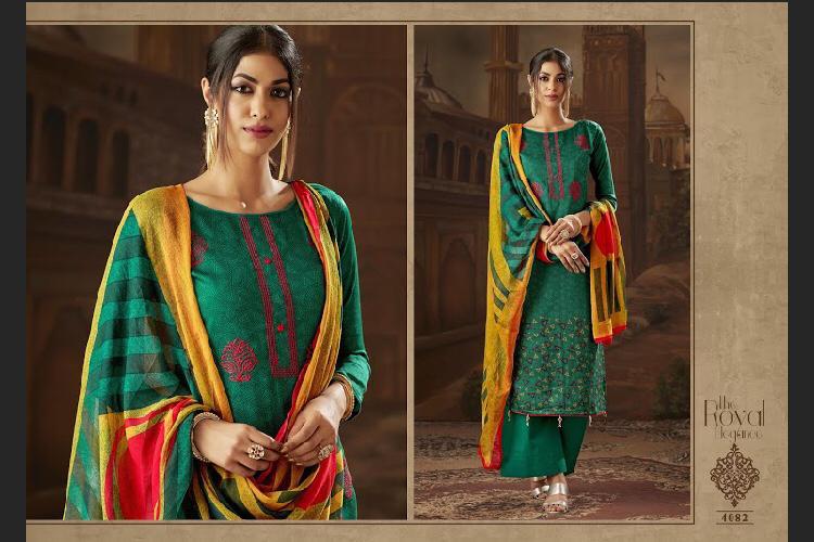 Vintage By Sb Trendz 4081 To 4090 Series Pakistani Suits Beautiful Stylish Fancy Colorful Designer Party Wear & Ethnic Wear Pure Jam Cotton Printed Dresses At Wholesale Price