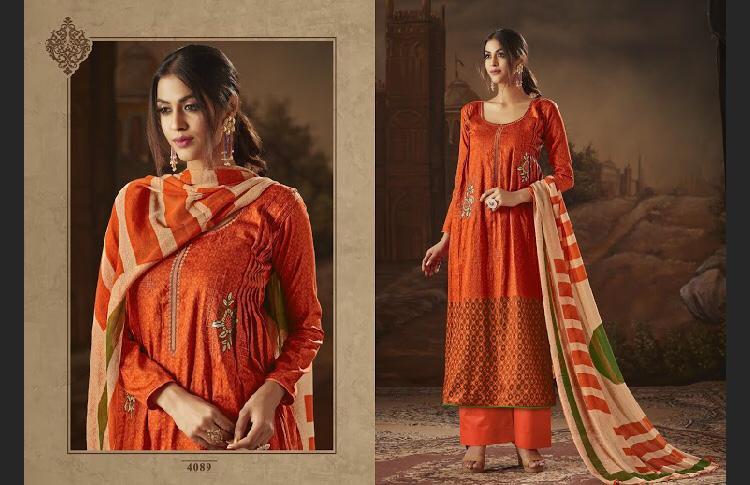 Vintage By Sb Trendz 4081 To 4090 Series Pakistani Suits Beautiful Stylish Fancy Colorful Designer Party Wear & Ethnic Wear Pure Jam Cotton Printed Dresses At Wholesale Price