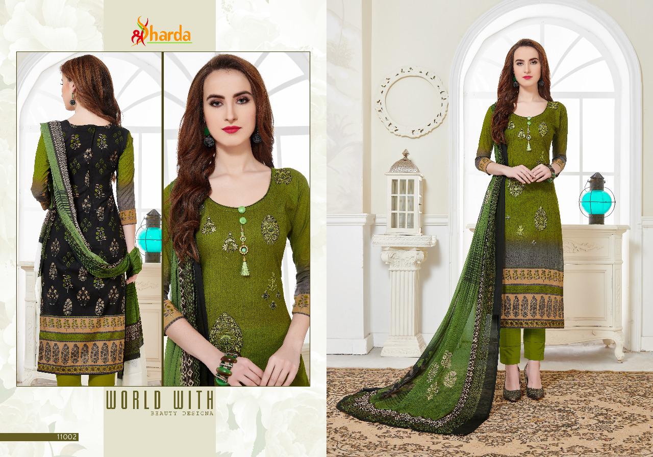 Virasat By Sharda 1001 To 1007 Series Beautiful Suits Stylish Fancy Colorful Casual Wear & Ethnic Wear Pure Cotton Digital Print With Embroidery Dresses At Wholesale Price