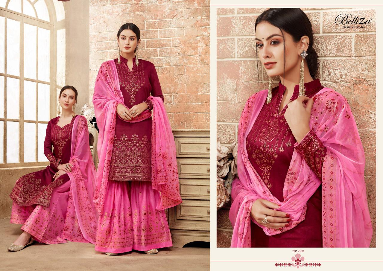 Viva By Belliza 231-001 To 231-010 Series Indian Traditional Wear Collection Beautiful Stylish Fancy Colorful Party Wear & Wear Pure Jam Cotton Satin Digital Printed Dress At Wholesale Price