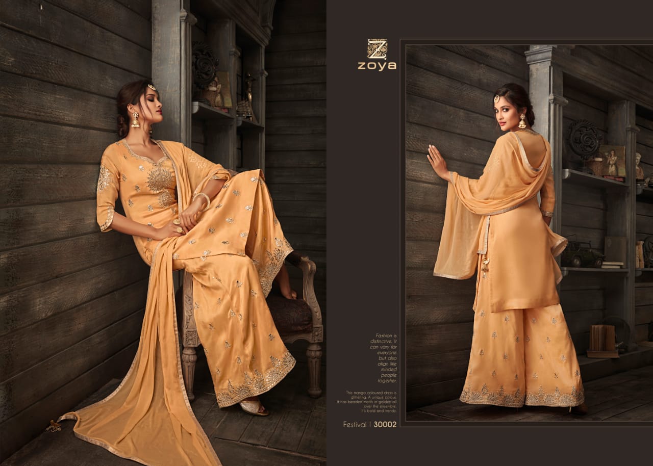 Vivana By Zoya 30001 To 30009 Series Beautiful Stylish Designer Printed And Embroidered Party Wear Occasional Wear Georgette Embroidered Dresses At Wholesale Price
