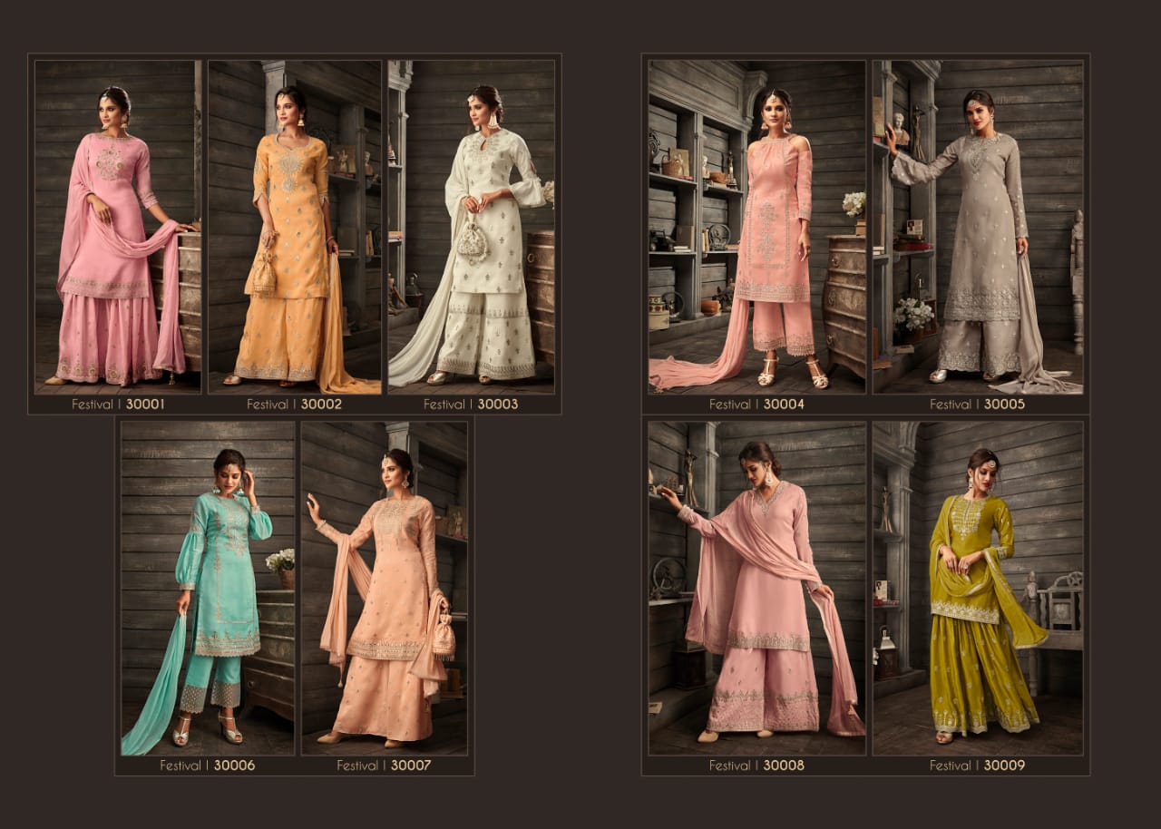 Vivana By Zoya 30001 To 30009 Series Beautiful Stylish Designer Printed And Embroidered Party Wear Occasional Wear Georgette Embroidered Dresses At Wholesale Price