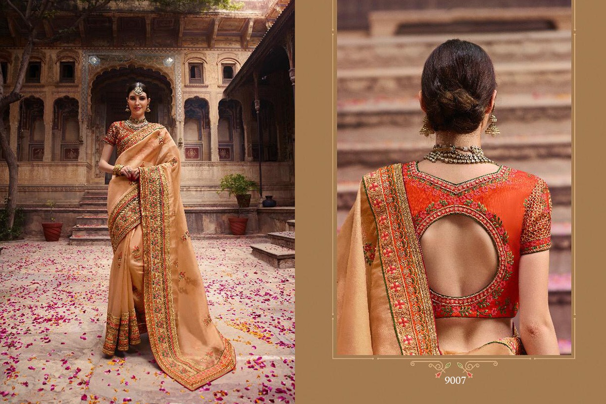 Vritika Vol-1 By Vritika 9001 To 9008 Series Indian Traditional Wear Collection Beautiful Stylish Fancy Colorful Party Wear & Occasional Wear Fancy Embroidered Sarees At Wholesale Price