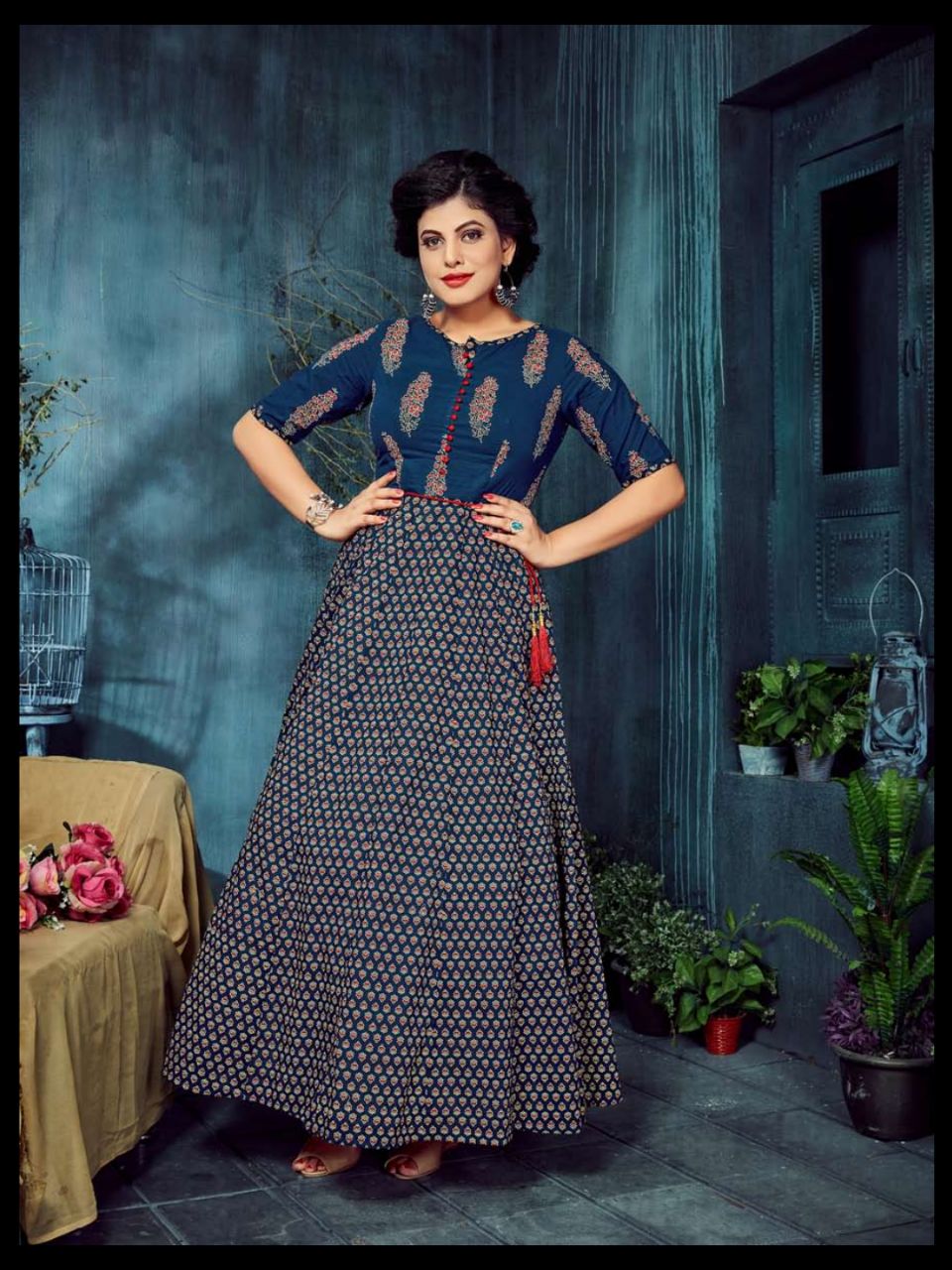 Vyansi Vol-1 By Amore 1001 To 1006 Series Designer Beautiful Stylish Fancy Colorful Party Wear & Ethnic Wear Collection Cambric Cotton Printed Kurtis At Wholesale Price