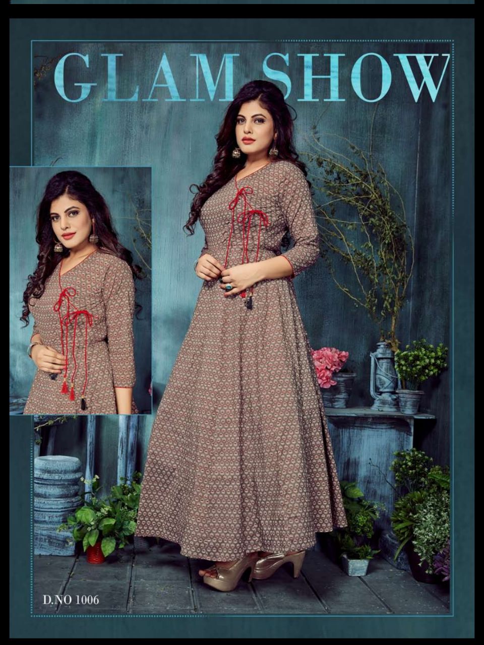 Vyansi Vol-1 By Amore 1001 To 1006 Series Designer Beautiful Stylish Fancy Colorful Party Wear & Ethnic Wear Collection Cambric Cotton Printed Kurtis At Wholesale Price