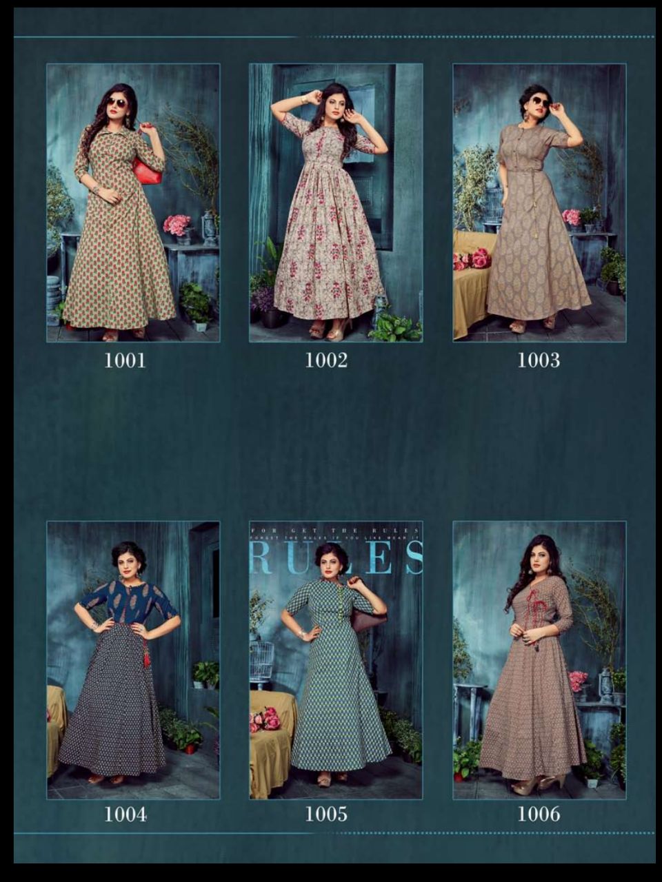 Vyansi Vol-1 By Amore 1001 To 1006 Series Designer Beautiful Stylish Fancy Colorful Party Wear & Ethnic Wear Collection Cambric Cotton Printed Kurtis At Wholesale Price