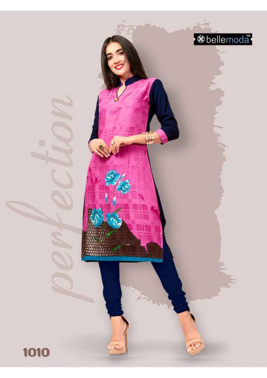 W-style By Bellemoda 1001 To 1016 Series Beautiful Stylish Colorful Fancy Party Wear & Ethnic Wear & Ready To Wear Rayon Printed Kurtis At Wholesale Price