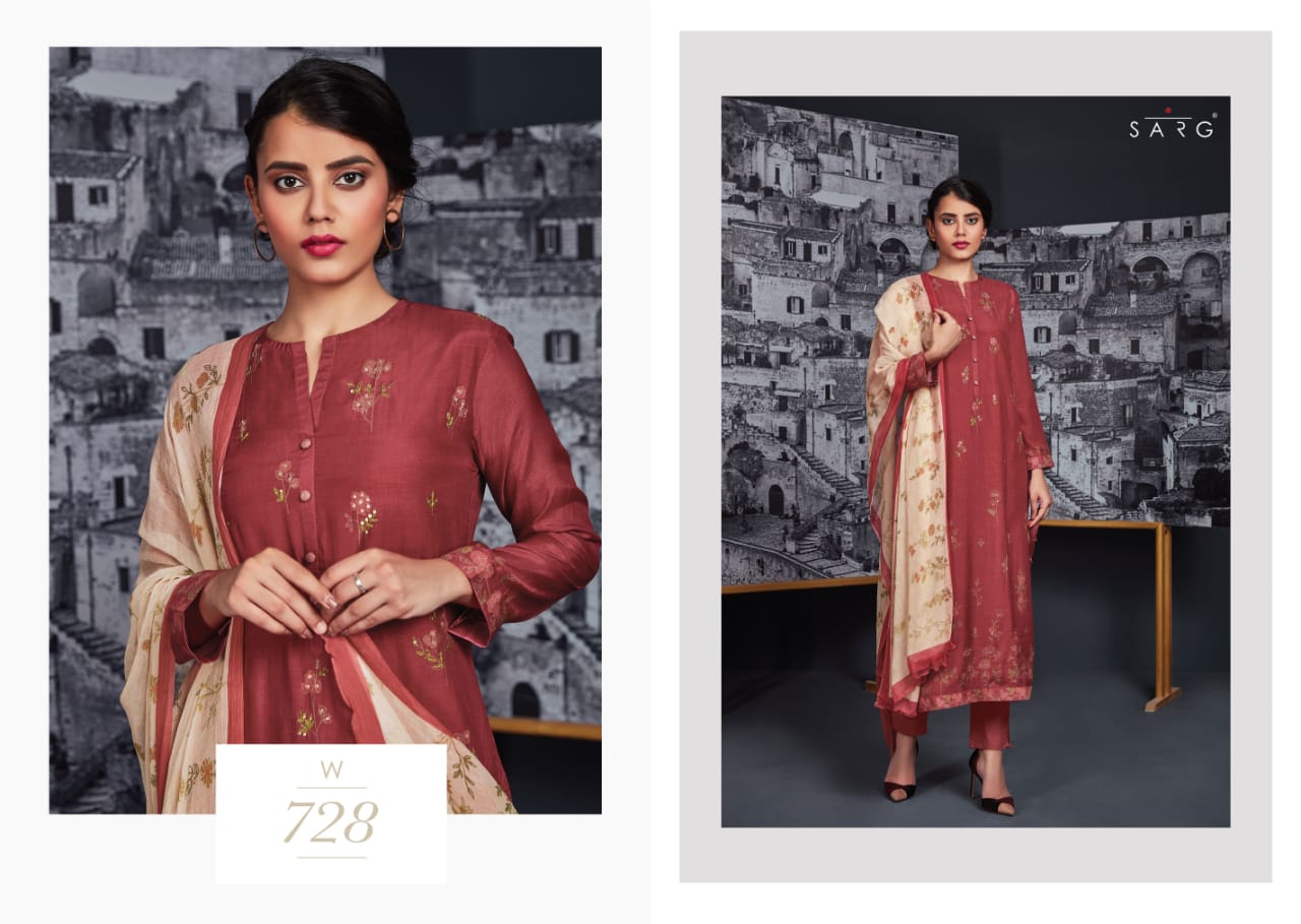 Waheeda By Sarg Designer Beautiful Stylish Fancy Colorful Casual Wear & Ethnic Wear & Ready To Wear Cotton Modal With Cotton Silk With Digital Print Dresses At Wholesale Price