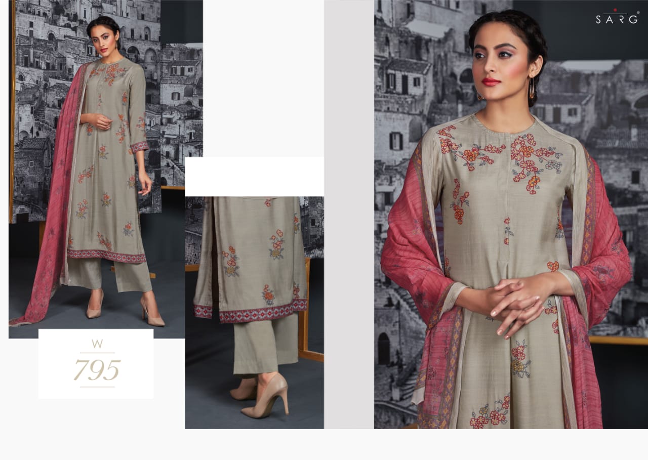 Waheeda By Sarg Designer Beautiful Stylish Fancy Colorful Casual Wear & Ethnic Wear & Ready To Wear Cotton Modal With Cotton Silk With Digital Print Dresses At Wholesale Price