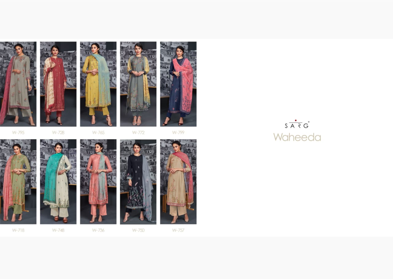 Waheeda By Sarg Designer Beautiful Stylish Fancy Colorful Casual Wear & Ethnic Wear & Ready To Wear Cotton Modal With Cotton Silk With Digital Print Dresses At Wholesale Price