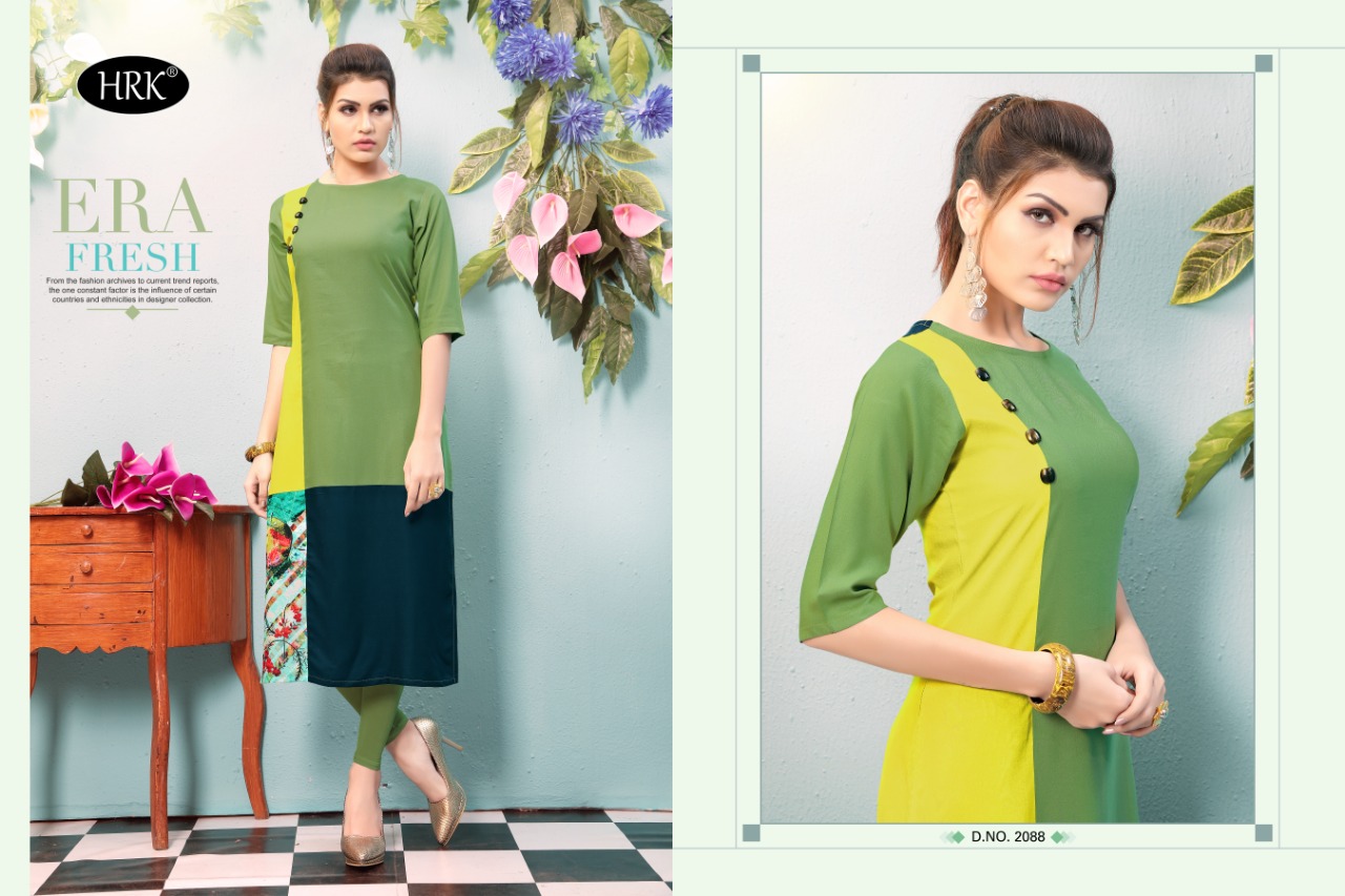 Walnut Vol-2 By Hrk 2083 To 2090 Series Beautiful Colorful Stylish Fancy Casual Wear & Ethnic Wear & Ready To Wear Rayon Printed Kurtis At Wholesale Price