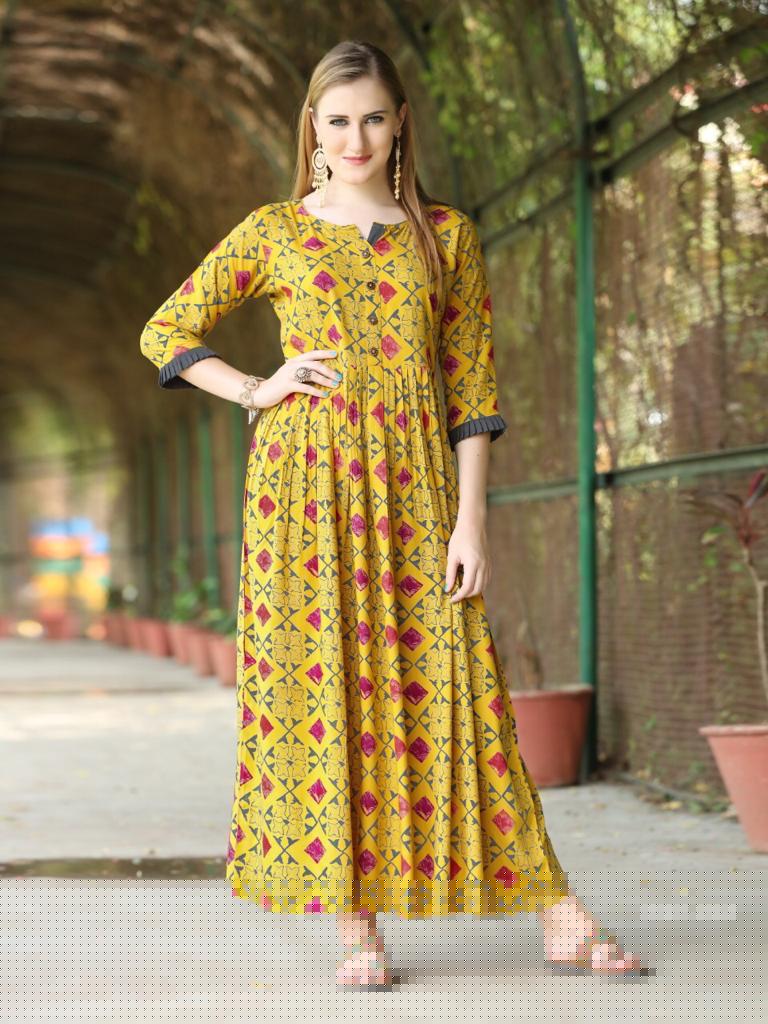 Wardrobe Vol-4 By Amaaya Garments 2001 To 2007 Series Beautiful Stylish Fancy Colorful Casual Wear & Ready To Wear & Ethnic Rayon Printed Kurtis At Wholesale Price