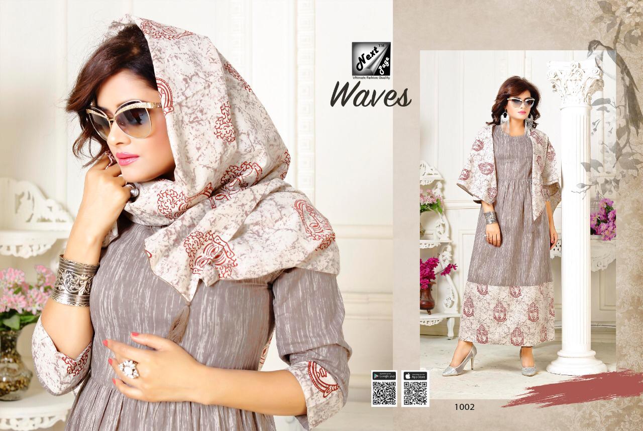 Weaves By Next Page 1001 To 1010 Series Beautiful Colorful Stylish Fancy Casual Wear & Ethnic Wear & Ready To Wear Heavy Rayon/cotton Printed Kurtis At Wholesale Price
