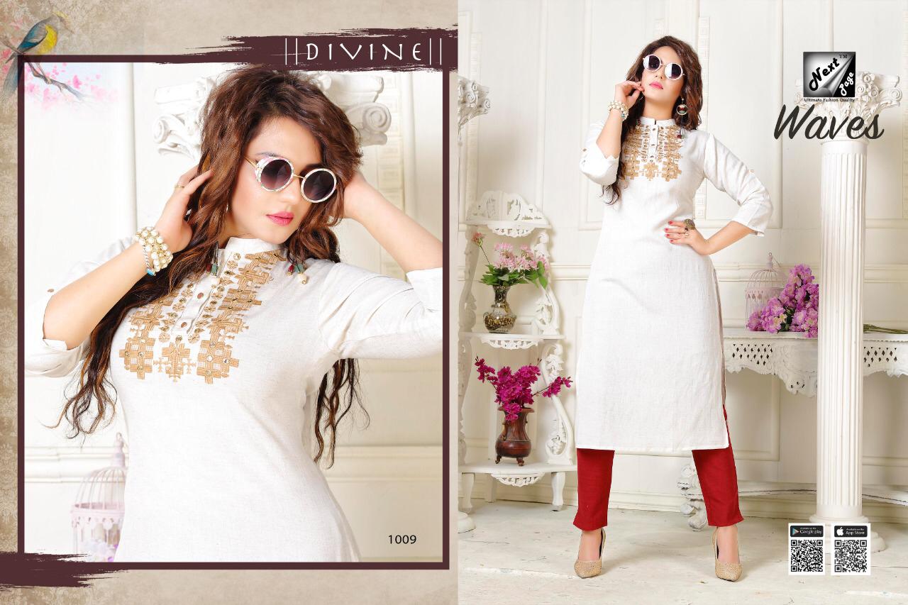 Weaves By Next Page 1001 To 1010 Series Beautiful Colorful Stylish Fancy Casual Wear & Ethnic Wear & Ready To Wear Heavy Rayon/cotton Printed Kurtis At Wholesale Price