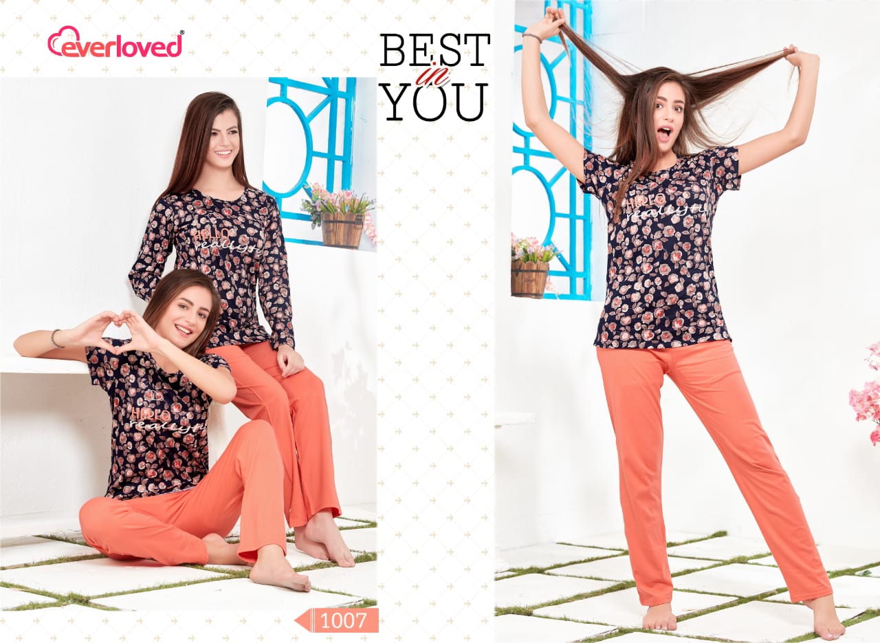 Whatsup By Everloved 10 To 110 Series Beautiful Colorful Stylish Fancy Casual Wear & Ready To Wear Shinker Shekhani Night Suits At Wholesale Price