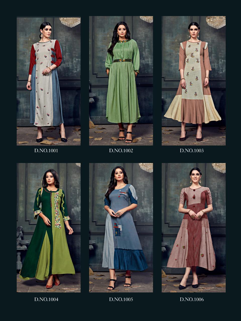 Woman By Meerali 1001 To 1006 Series Beautiful Stylish Colorful Fancy Party Wear & Ethnic Wear & Ready To Wear Rayon/cotton Printed Kurtis At Wholesale Price