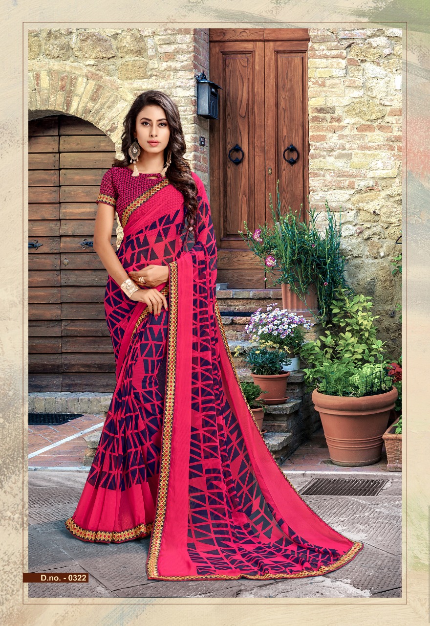 Yuvti Vol-20 By Priya Paridhi 0321 To 0332 Series Indian Traditional Wear Collection Beautiful Stylish Fancy Colorful Party Wear & Occasional Wear Georgette Printed Sarees At Wholesale Price