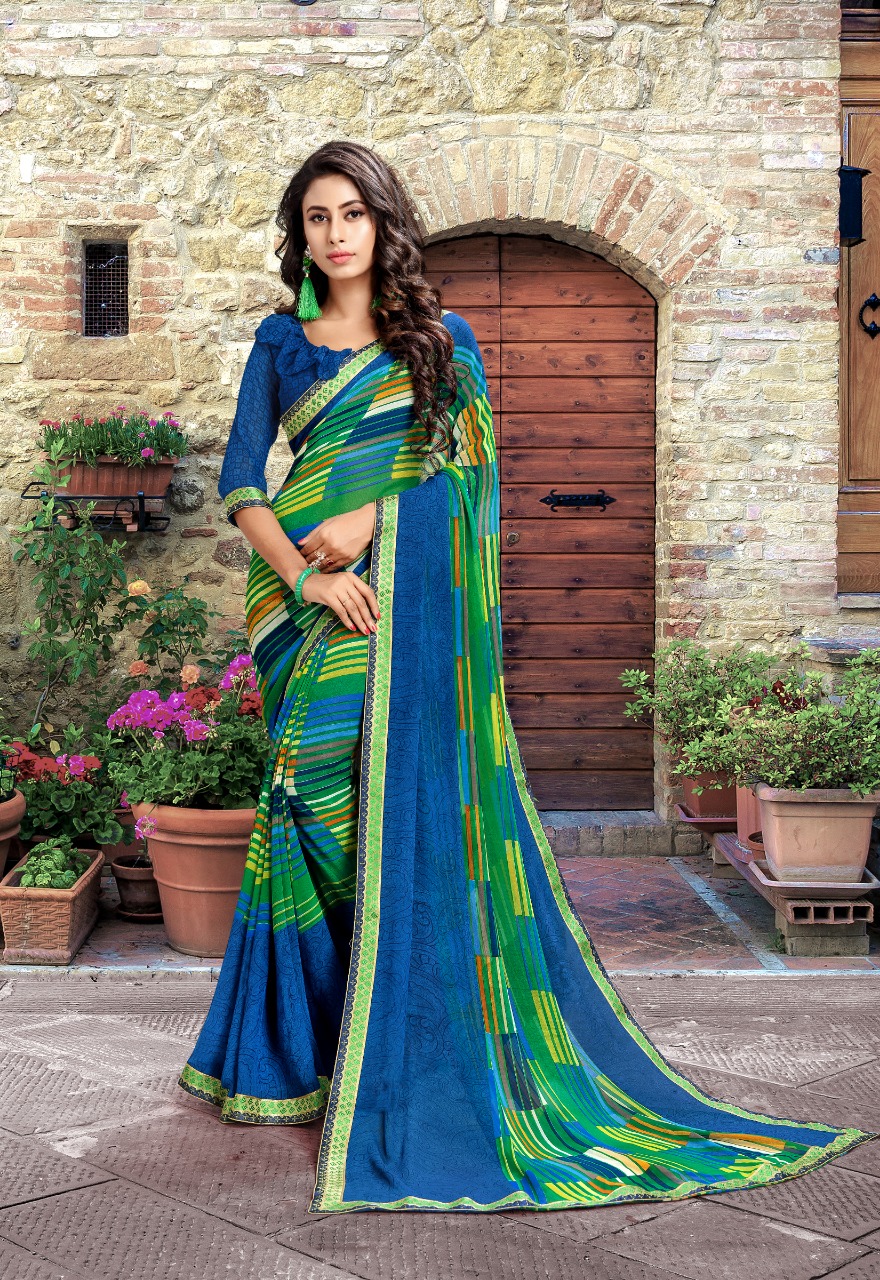 Yuvti Vol-20 By Priya Paridhi 0321 To 0332 Series Indian Traditional Wear Collection Beautiful Stylish Fancy Colorful Party Wear & Occasional Wear Georgette Printed Sarees At Wholesale Price