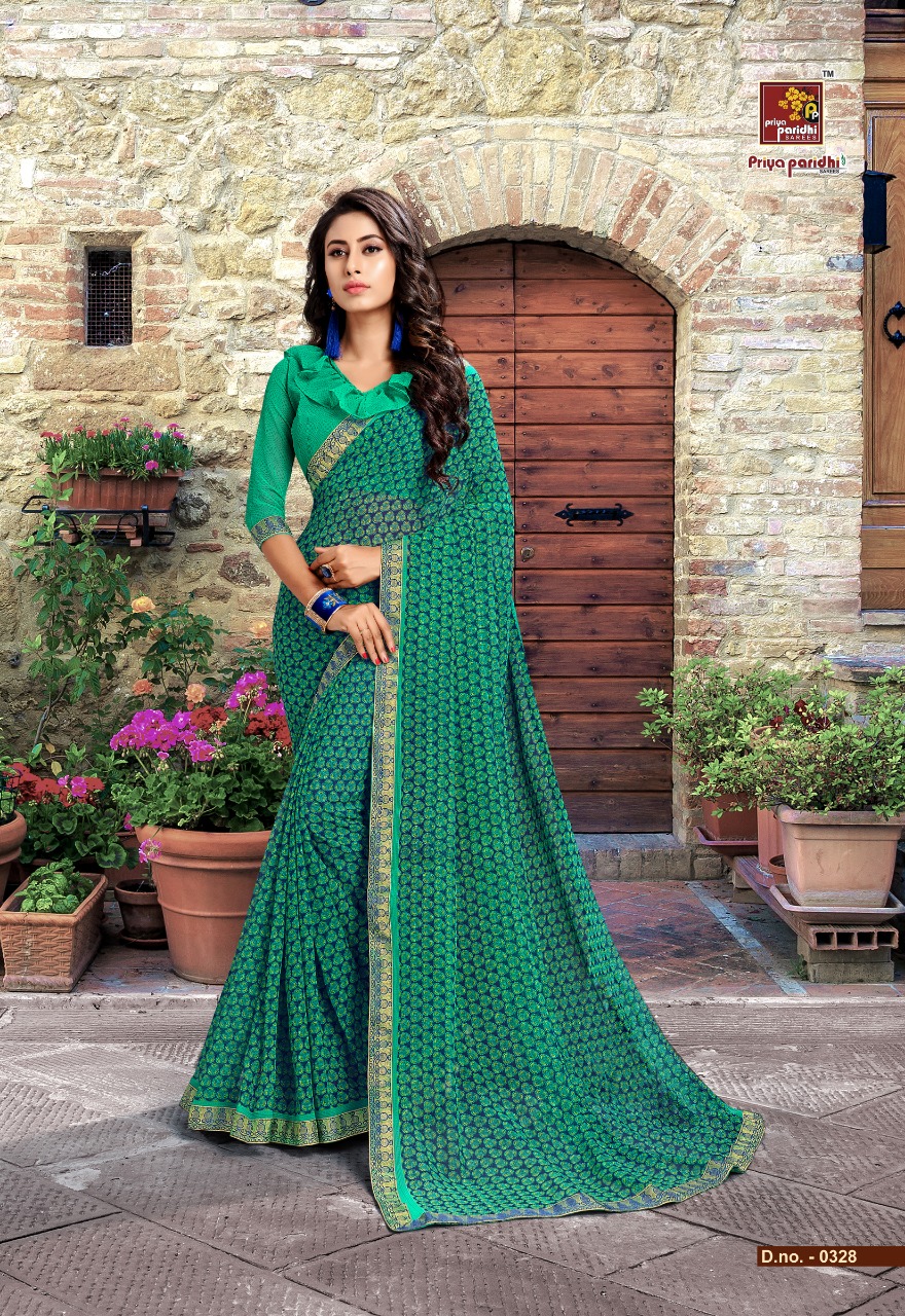 Yuvti Vol-20 By Priya Paridhi 0321 To 0332 Series Indian Traditional Wear Collection Beautiful Stylish Fancy Colorful Party Wear & Occasional Wear Georgette Printed Sarees At Wholesale Price