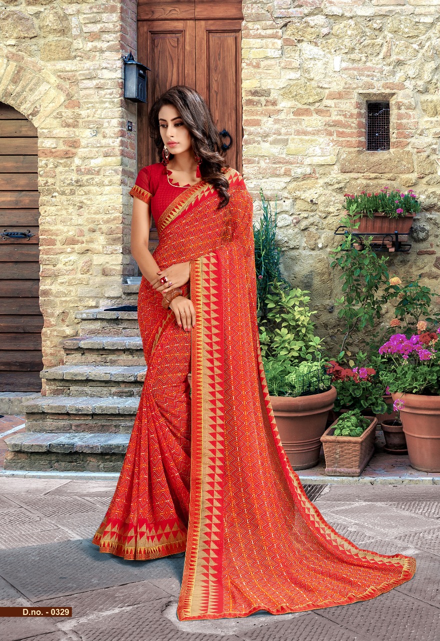 Yuvti Vol-20 By Priya Paridhi 0321 To 0332 Series Indian Traditional Wear Collection Beautiful Stylish Fancy Colorful Party Wear & Occasional Wear Georgette Printed Sarees At Wholesale Price