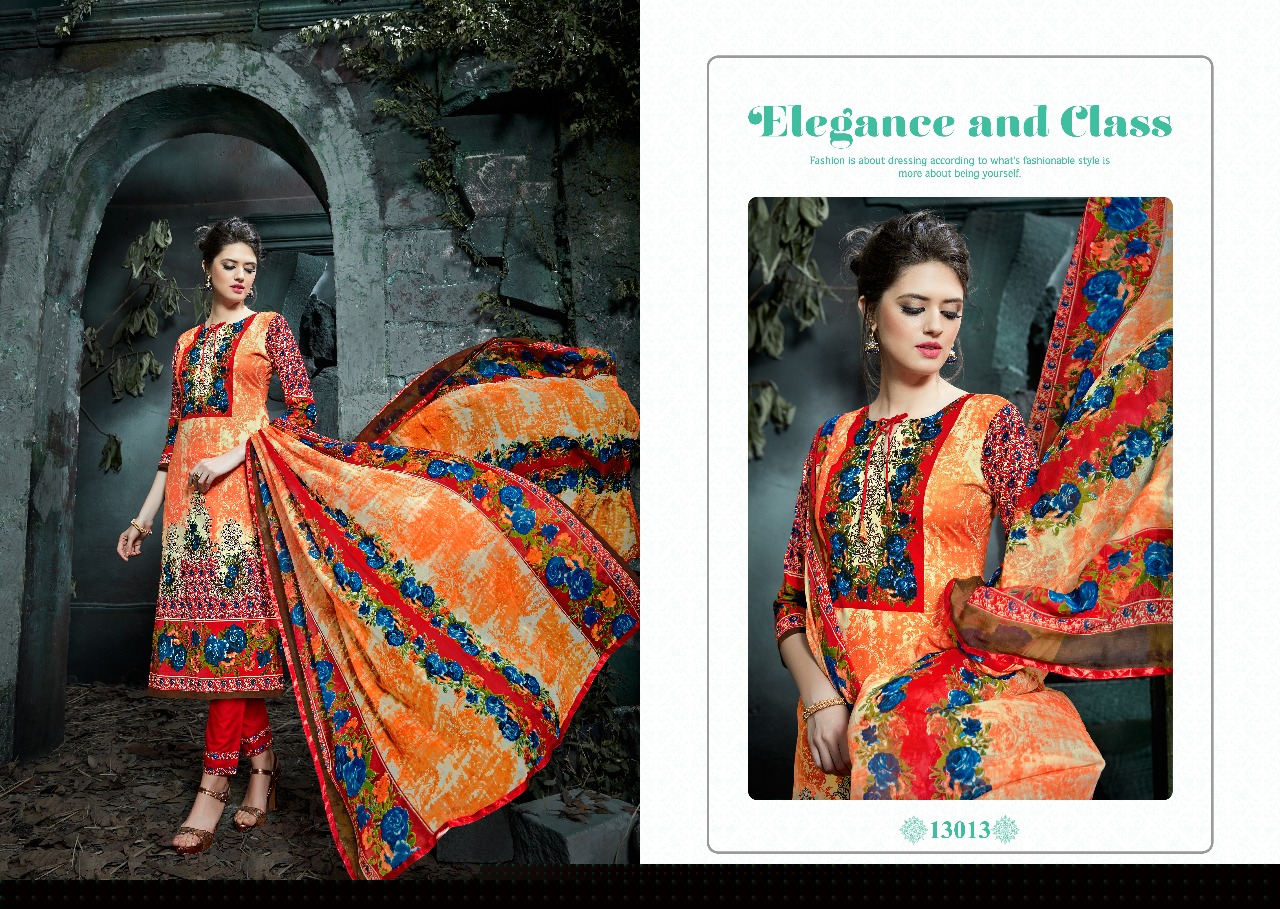 Zafreen By Sagar 13013 To 13026 Series Beautiful Stylish Fancy Colorful Casual Wear & Ethnic Wear Cambric Cotton Printed Dresses At Wholesale Price