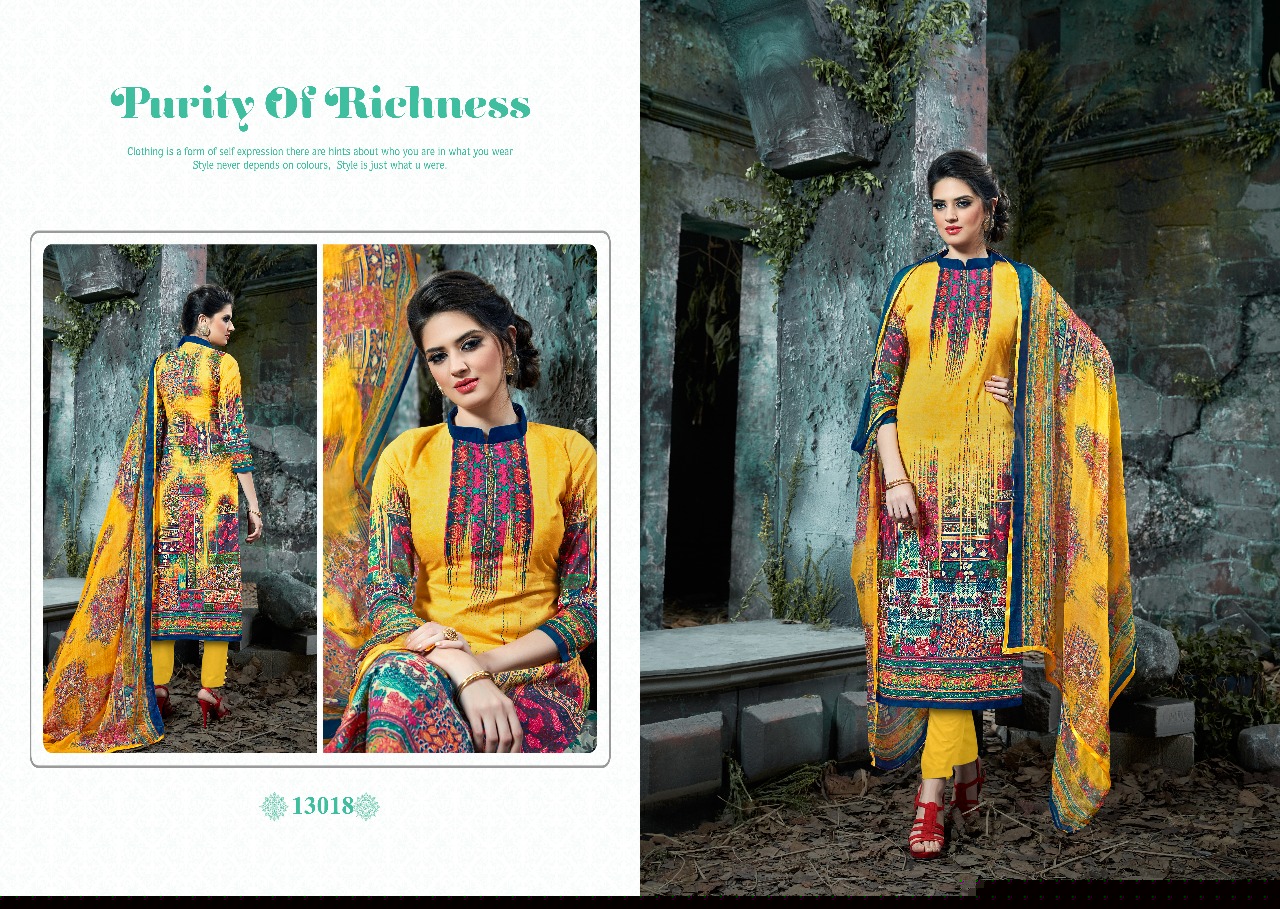 Zafreen By Sagar 13013 To 13026 Series Beautiful Stylish Fancy Colorful Casual Wear & Ethnic Wear Cambric Cotton Printed Dresses At Wholesale Price