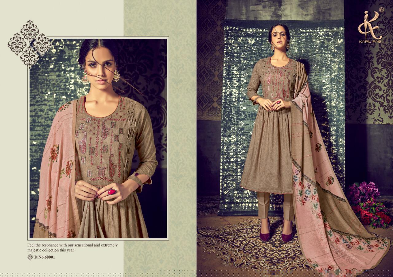 Zahira By Kapil Fab 60001 To 60008 Series Beautiful Suits Colorful Stylish Fancy Colorful Casual Wear & Ethnic Wear Cambric Cotton Print With Embroidery Work Dresses At Wholesale Price