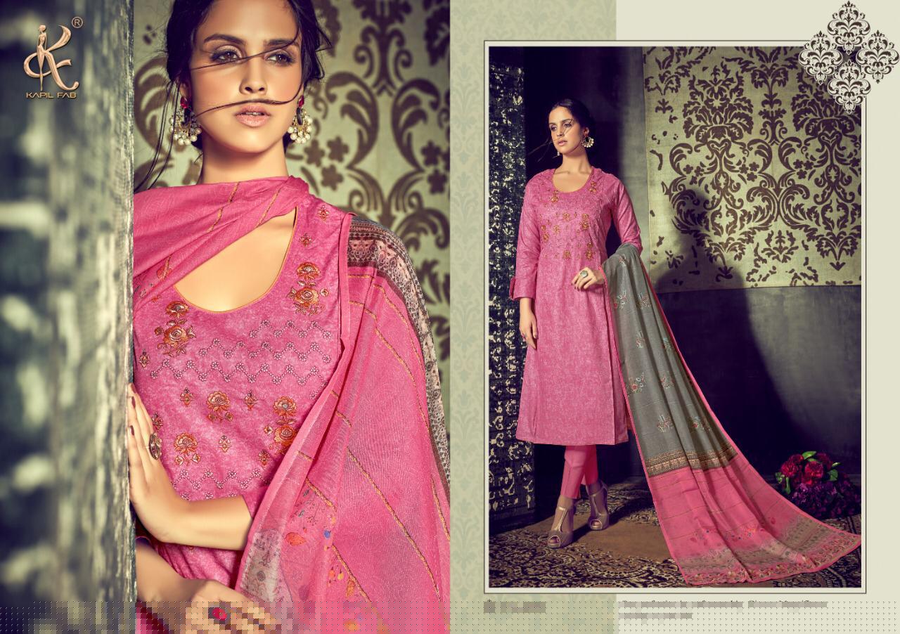 Zahira By Kapil Fab 60001 To 60008 Series Beautiful Suits Colorful Stylish Fancy Colorful Casual Wear & Ethnic Wear Cambric Cotton Print With Embroidery Work Dresses At Wholesale Price