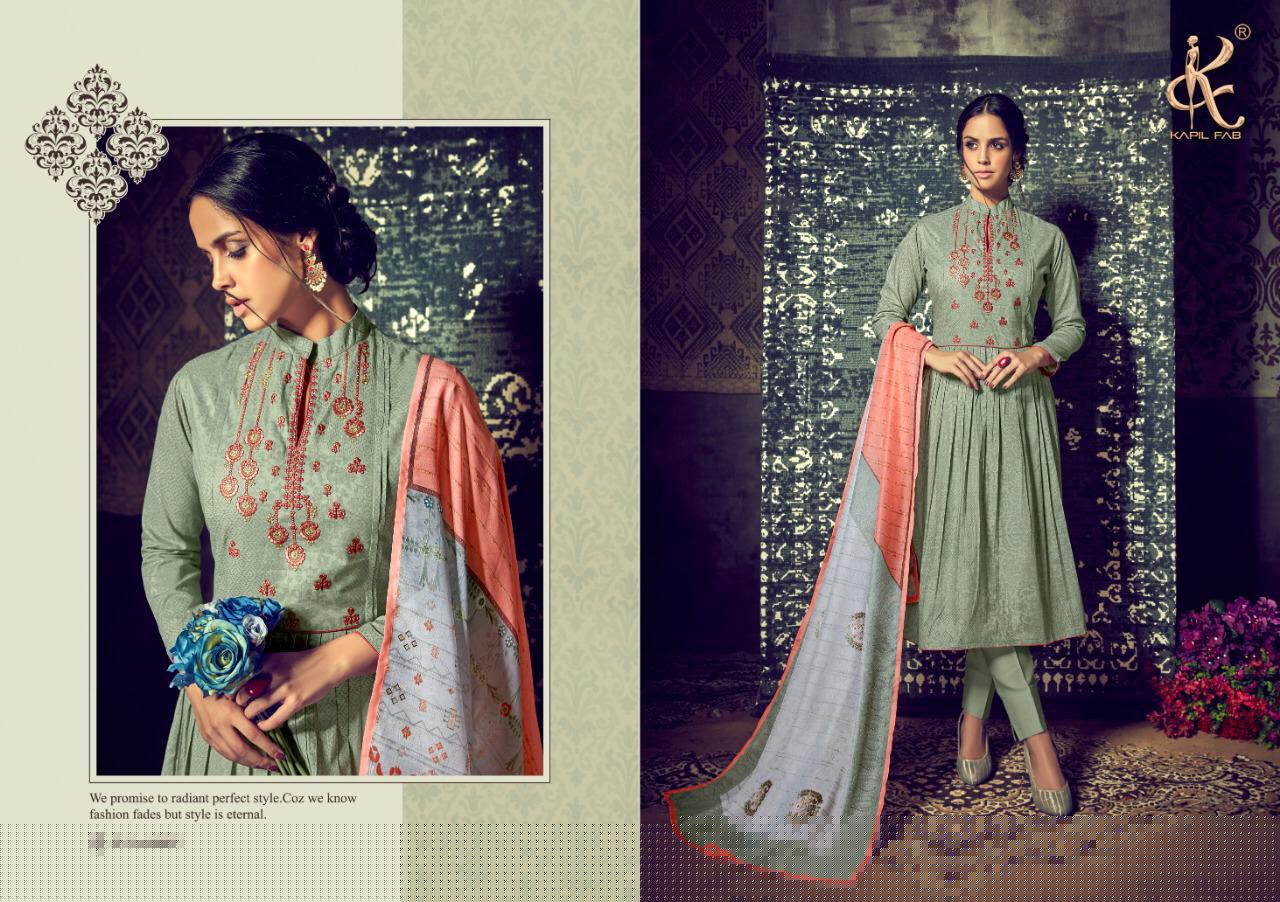 Zahira By Kapil Fab 60001 To 60008 Series Beautiful Suits Colorful Stylish Fancy Colorful Casual Wear & Ethnic Wear Cambric Cotton Print With Embroidery Work Dresses At Wholesale Price