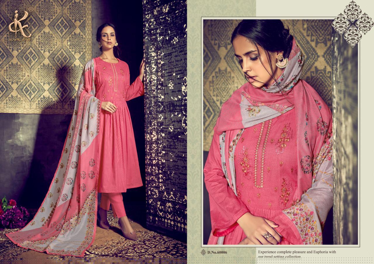 Zahira By Kapil Fab 60001 To 60008 Series Beautiful Suits Colorful Stylish Fancy Colorful Casual Wear & Ethnic Wear Cambric Cotton Print With Embroidery Work Dresses At Wholesale Price