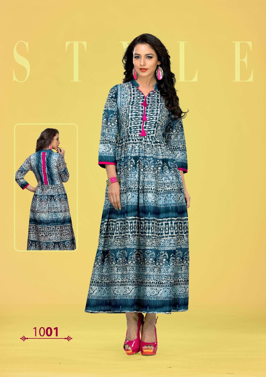 Zara By Bellemoda 1001 To 1010 Series Beautiful Stylish Fancy Colorful Casual Wear & Ethnic Wear Heavy Cotton Printed Kurtis At Wholesale Price