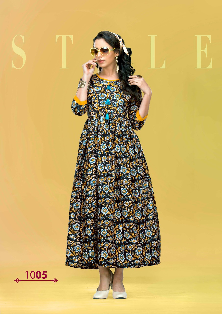 Zara By Bellemoda 1001 To 1010 Series Beautiful Stylish Fancy Colorful Casual Wear & Ethnic Wear Heavy Cotton Printed Kurtis At Wholesale Price