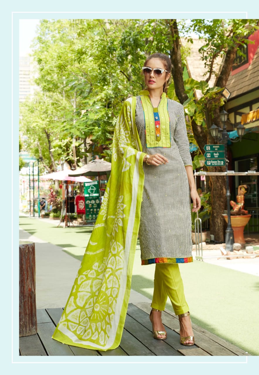 Zara By Kavya 01 To 10 Series Beautiful Suits Stylish Colorful Fancy Casual Wear & Ethnic Wear Pure Cotton Print Fantacy Top With Manual Work Dresses At Wholesale Price