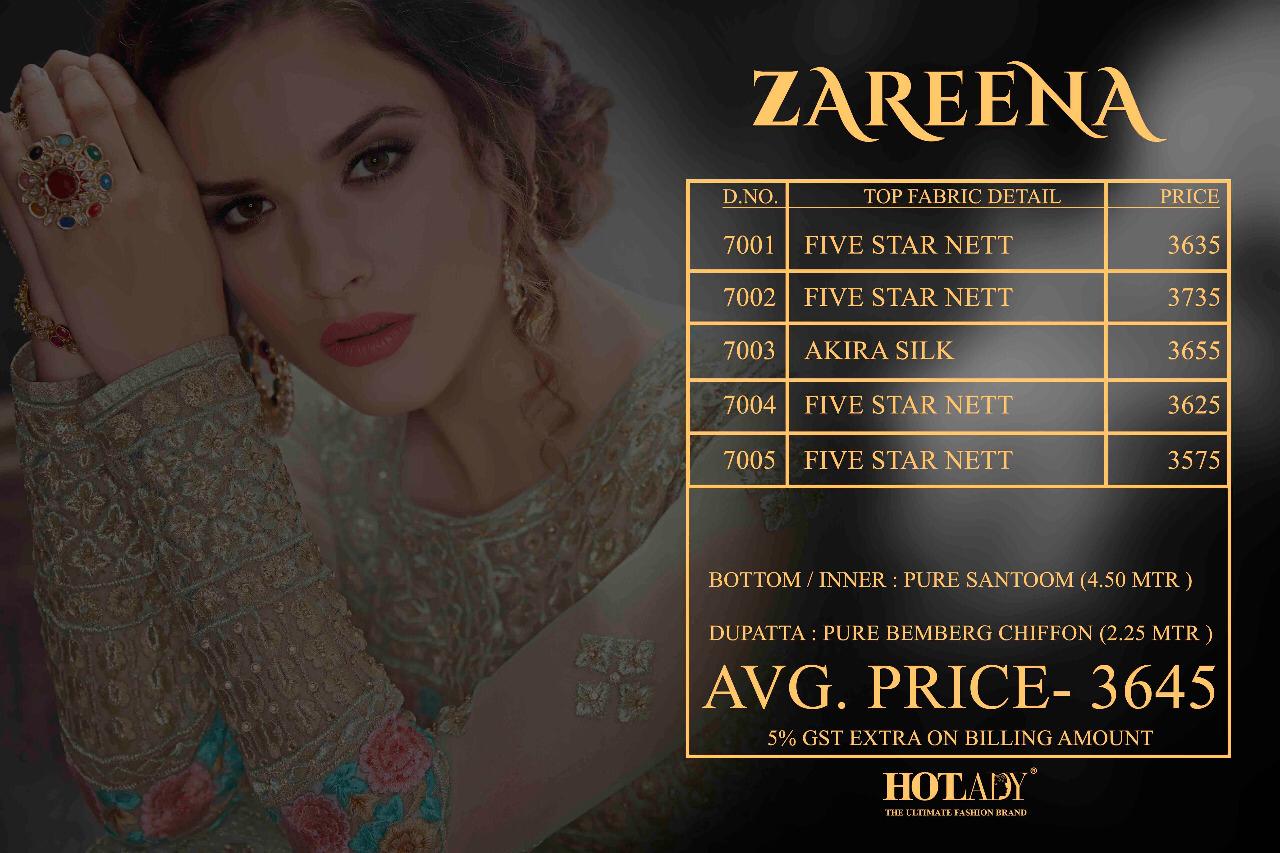 Zareena By Hot Lady Designer Bridal Wedding Collection Anarkali Suits Beautiful Stylish Colorful Fancy Party Wear & Occasional Wear Silk/ Net Dresses At Wholesale Price