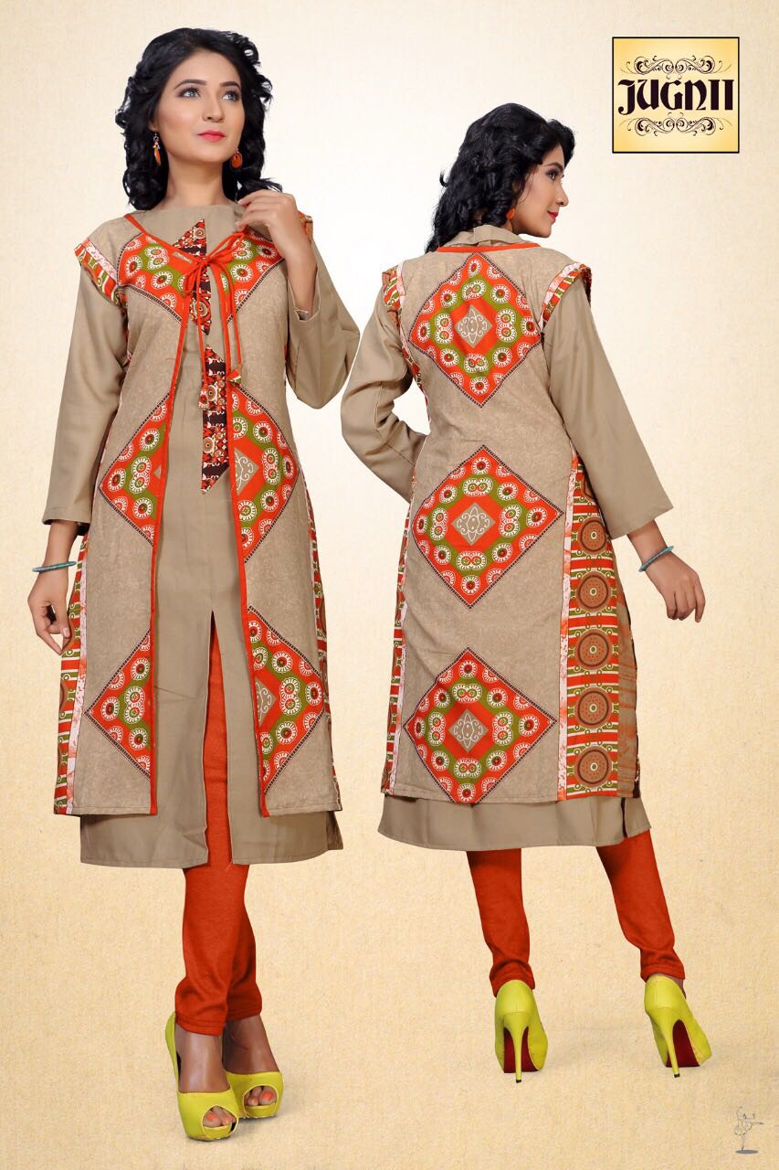 Zebaa By Jugnii 1001 To 1008 Series Stylish Colorful Fancy Beautiful Casual Wear & Ethnic Wear Poly Cotton Printed Kurtis At Wholesale Price