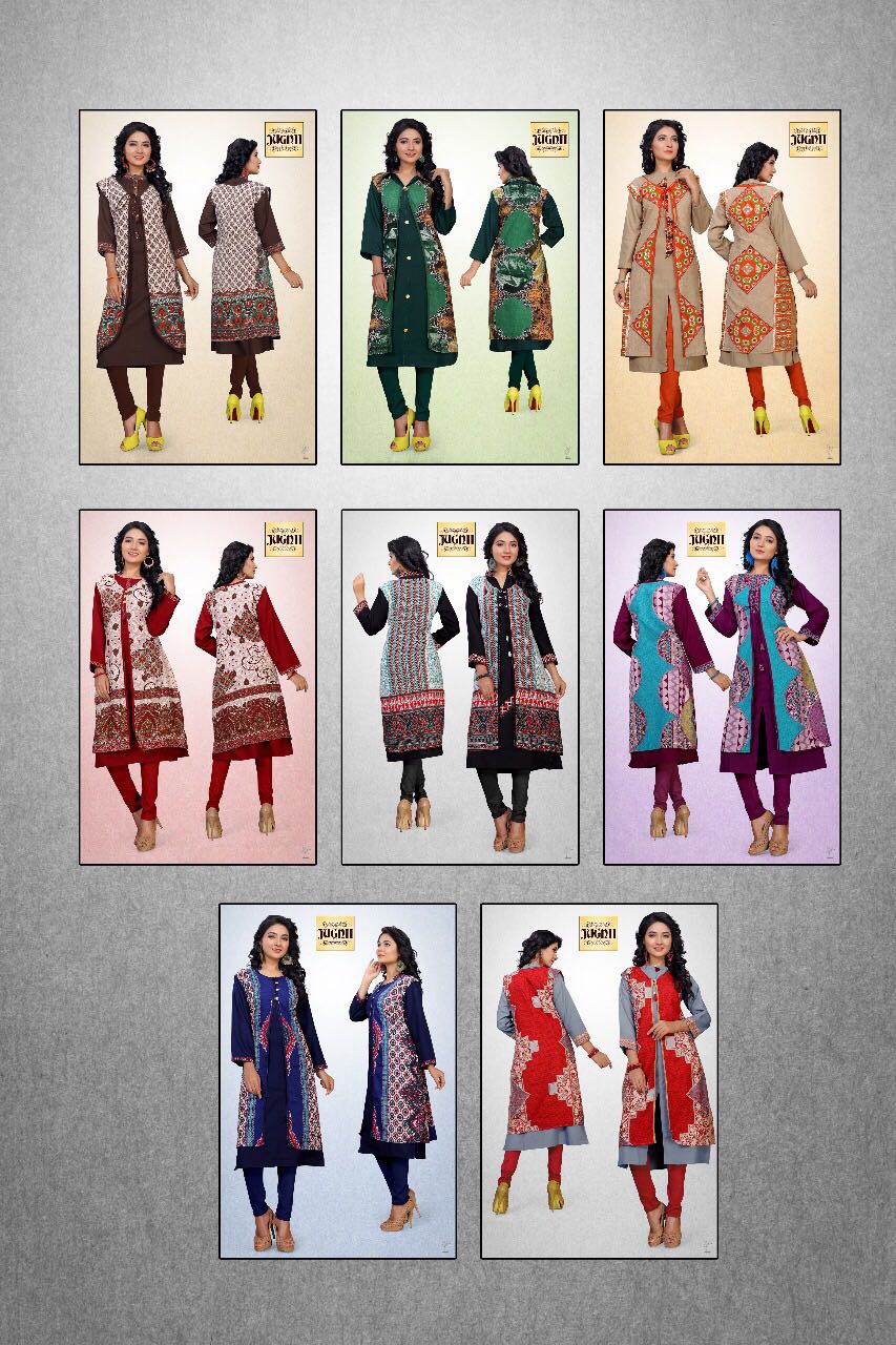 Zebaa By Jugnii 1001 To 1008 Series Stylish Colorful Fancy Beautiful Casual Wear & Ethnic Wear Poly Cotton Printed Kurtis At Wholesale Price