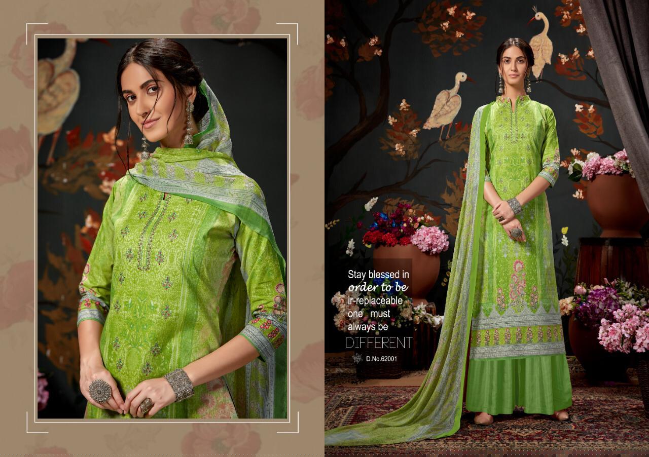 Zeenat By Kapil Fab 62001 To 62008 Series Designer Suits Collection Beautiful Stylish Fancy Colorful Party Wear & Ethnic Wear Cambric Cotton Print With Self Embroidery Printed Dresses At Wholesale Price