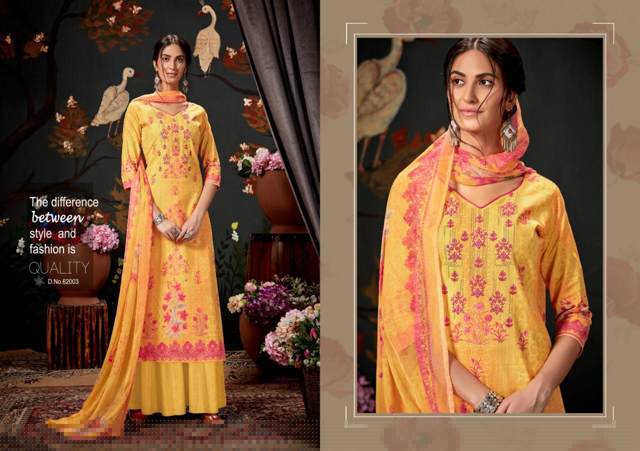 Zeenat By Kapil Fab 62001 To 62008 Series Designer Suits Collection Beautiful Stylish Fancy Colorful Party Wear & Ethnic Wear Cambric Cotton Print With Self Embroidery Printed Dresses At Wholesale Price