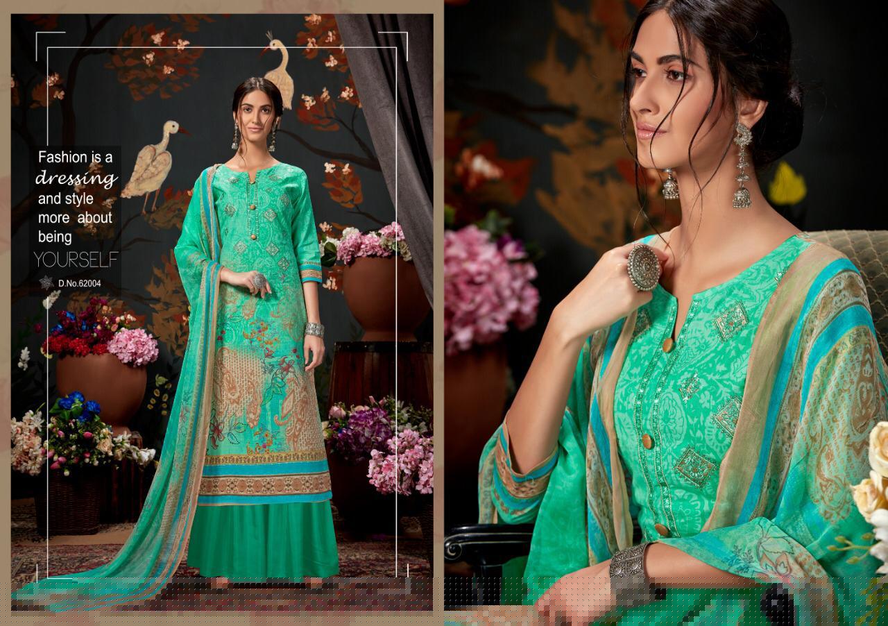 Zeenat By Kapil Fab 62001 To 62008 Series Designer Suits Collection Beautiful Stylish Fancy Colorful Party Wear & Ethnic Wear Cambric Cotton Print With Self Embroidery Printed Dresses At Wholesale Price
