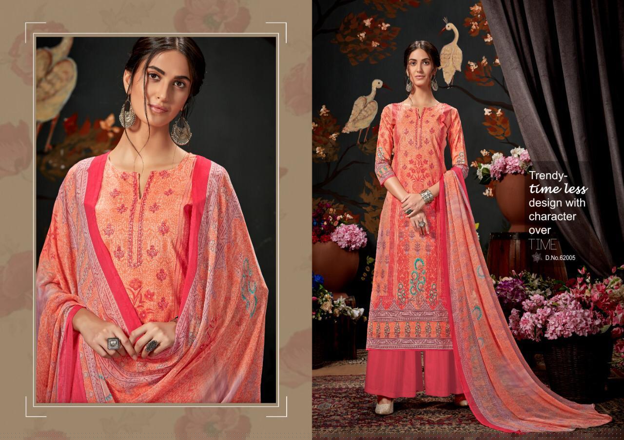 Zeenat By Kapil Fab 62001 To 62008 Series Designer Suits Collection Beautiful Stylish Fancy Colorful Party Wear & Ethnic Wear Cambric Cotton Print With Self Embroidery Printed Dresses At Wholesale Price