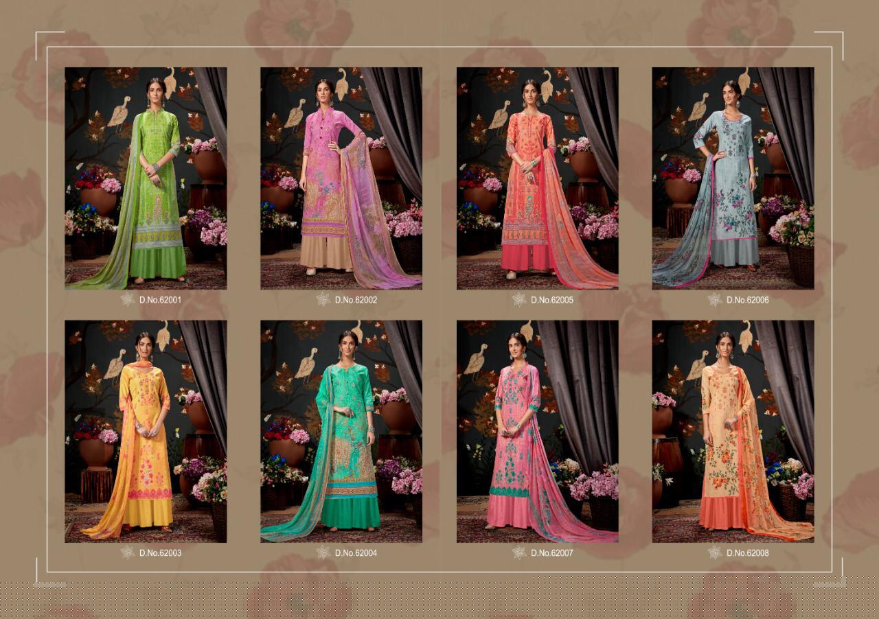 Zeenat By Kapil Fab 62001 To 62008 Series Designer Suits Collection Beautiful Stylish Fancy Colorful Party Wear & Ethnic Wear Cambric Cotton Print With Self Embroidery Printed Dresses At Wholesale Price