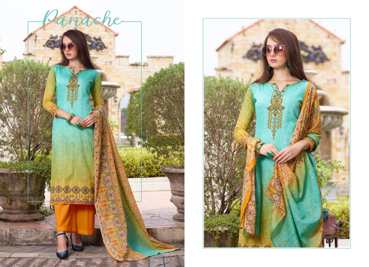 Zeenat By Kavya 01 To 08 Series Beautiful Collection Suits Stylish Fancy Colorful Party Wear & Ethnic Wear Satin Dresses At Wholesale Price