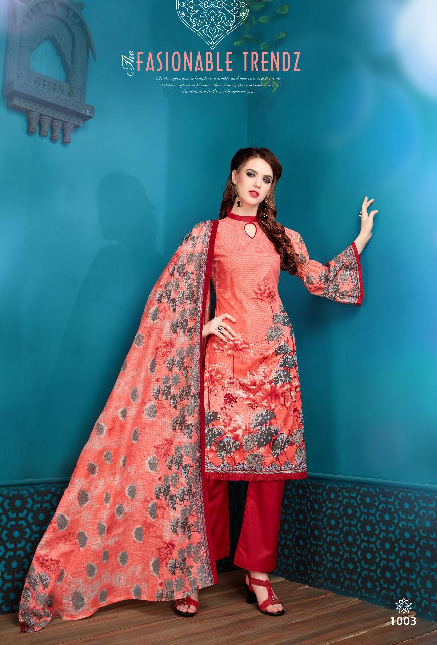 Zeenat By Pushti 1001 To 1010 Series Indian Traditional Wear Collection Beautiful Stylish Fancy Colorful Party Wear & Occasional Wear Cotton Printed Dress At Wholesale Price