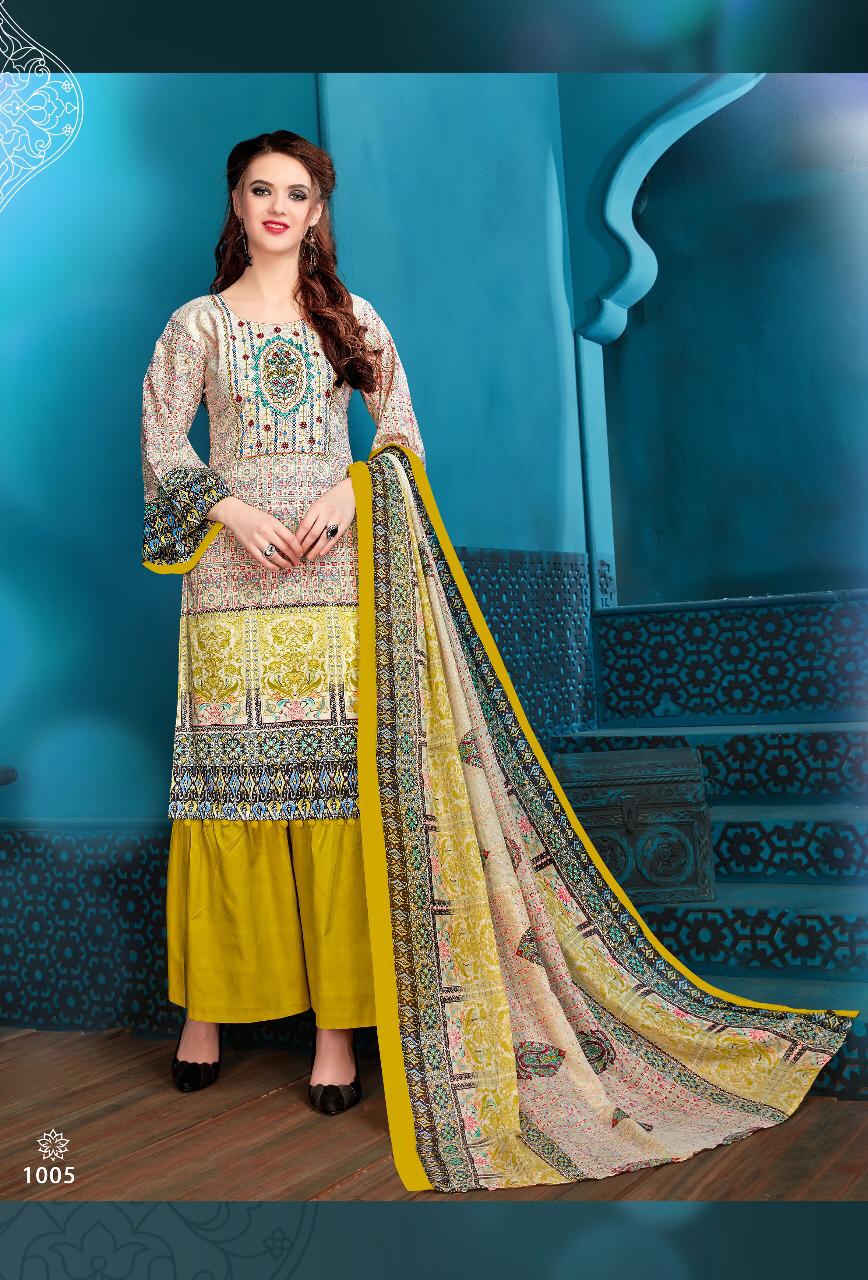Zeenat By Pushti 1001 To 1010 Series Indian Traditional Wear Collection Beautiful Stylish Fancy Colorful Party Wear & Occasional Wear Cotton Printed Dress At Wholesale Price