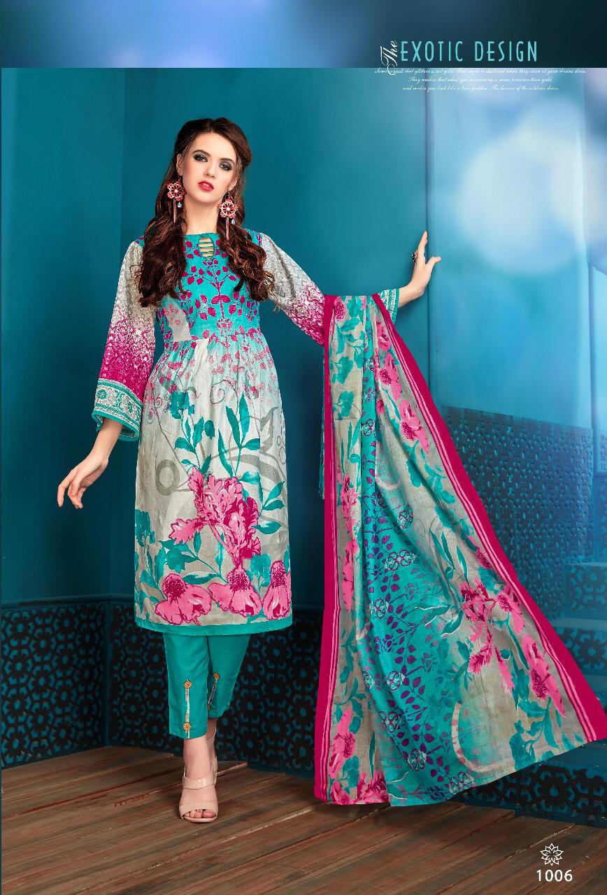 Zeenat By Pushti 1001 To 1010 Series Indian Traditional Wear Collection Beautiful Stylish Fancy Colorful Party Wear & Occasional Wear Cotton Printed Dress At Wholesale Price