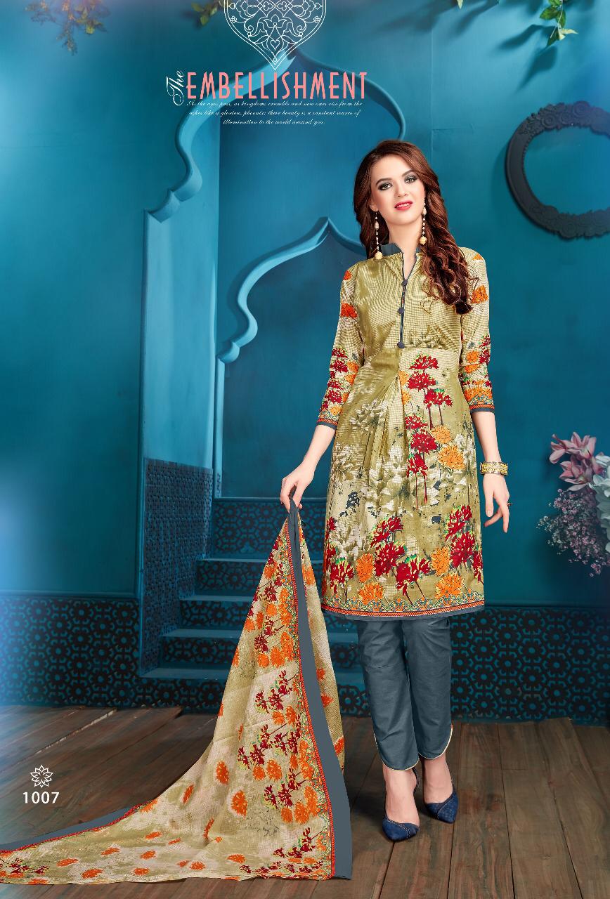 Zeenat By Pushti 1001 To 1010 Series Indian Traditional Wear Collection Beautiful Stylish Fancy Colorful Party Wear & Occasional Wear Cotton Printed Dress At Wholesale Price