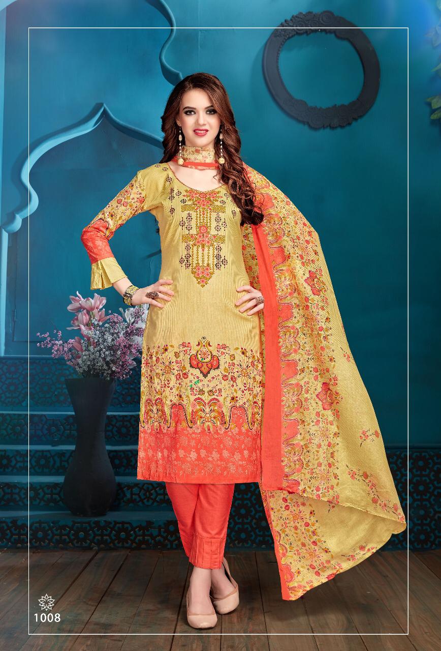 Zeenat By Pushti 1001 To 1010 Series Indian Traditional Wear Collection Beautiful Stylish Fancy Colorful Party Wear & Occasional Wear Cotton Printed Dress At Wholesale Price
