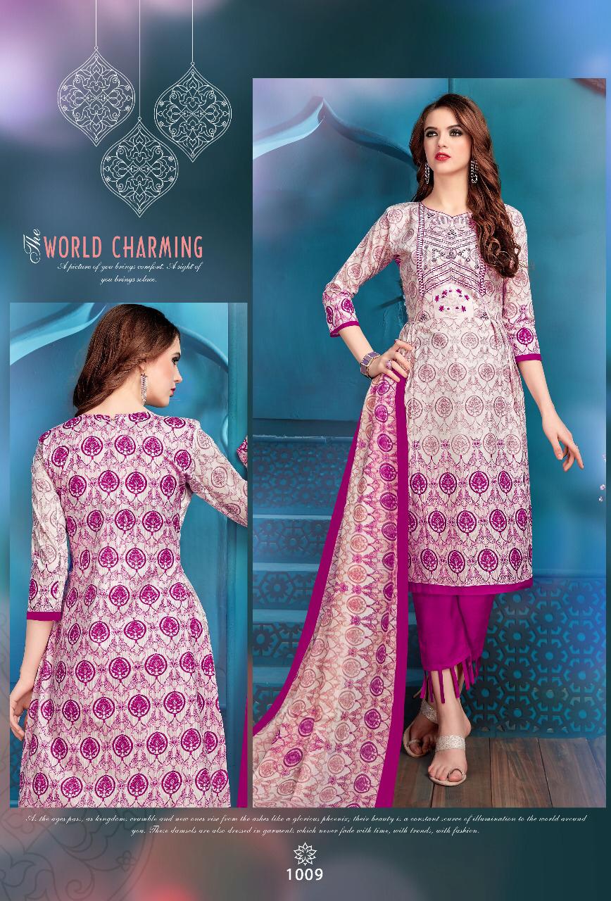 Zeenat By Pushti 1001 To 1010 Series Indian Traditional Wear Collection Beautiful Stylish Fancy Colorful Party Wear & Occasional Wear Cotton Printed Dress At Wholesale Price